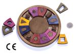 Montessori Ahşap Zeka Oyunları / w-Symbol 18 (XXL)