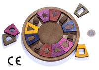 Montessori Ahşap Zeka Oyunları / w-Symbol 18 (XXL)