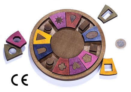 Montessori Ahşap Zeka Oyunları / w-Symbol 18 (XXL)