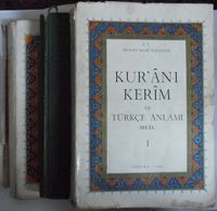 Kur'an-ı Kerim ve Türkçe Anlamı (Meal) / 3 cilt (Kod:4-H-37)