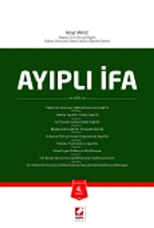 Ayıplı İfa / Ciltli