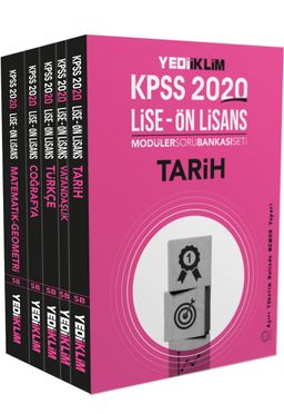 2020 KPSS Ortaöğretim Önlisans GK-GY Tamamı Çözümlü Modüler Soru Bankası