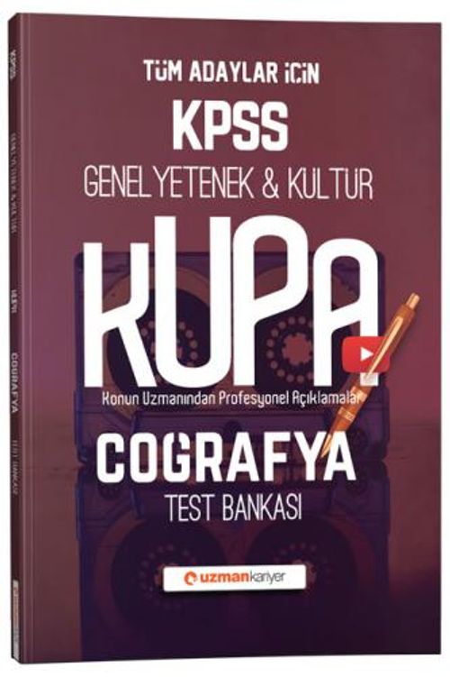 2020 KPSS Coğrafya Kupa Konu Konu Test Bankası