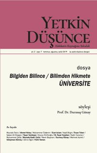 Yetkin Düşünce Ağustos Sayı:7