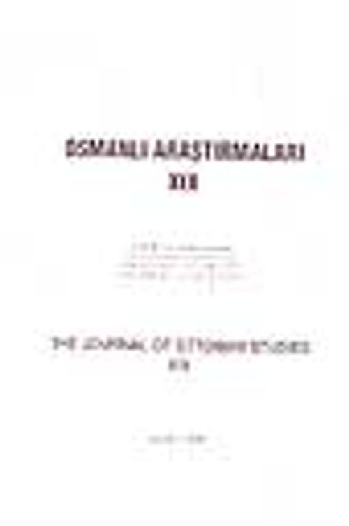 Osmanlı Araştırmaları - The Journal of Ottoman Studies (Her sayı)
