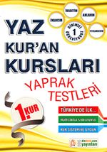 Yaz Kuran Kursları Yaprak Testleri 1. Kur / Dinimizi Öğreniyoruz 1