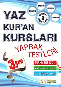 Yaz Kuran Kursları Yaprak Testleri 3. Kur / Dinimizi Öğreniyoruz 3