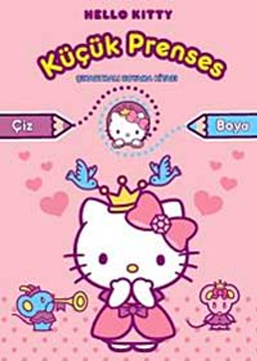 Hello Kitty Küçük Prenses Çıkartmalı Boyama