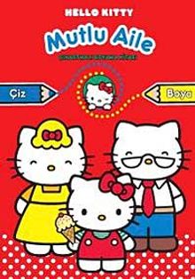 Hello Kitty Mutlu Aile Çıkartmalı Boyama