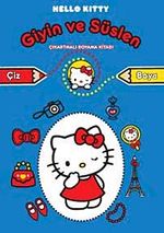 Hello Kitty Giyin ve Süslen Çıkartmalı Boyama Kitabı