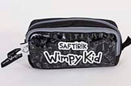 Saftirik İkili Kalem Çantası (Siyah)