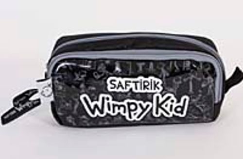 Saftirik İkili Kalem Çantası (Siyah)