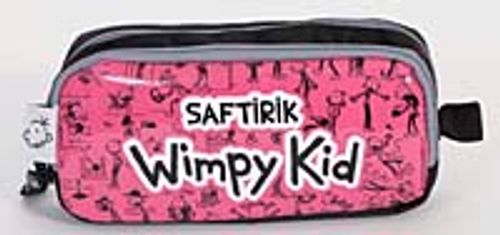 Saftirik İkili Kalem Çantası (Pembe)