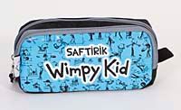 Saftirik İkili Kalem Çantası (Mavi)