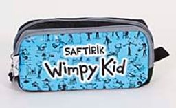 Saftirik İkili Kalem Çantası (Mavi)