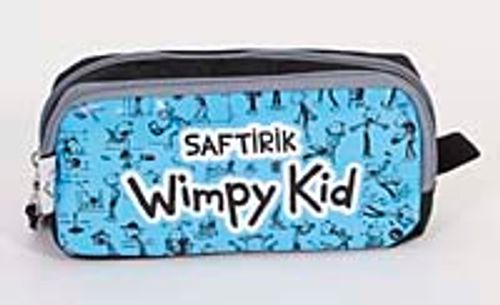 Saftirik İkili Kalem Çantası (Mavi)