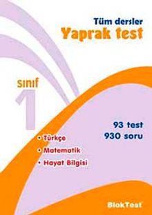 1. Sınıf Tüm Dersler Yaprak Test