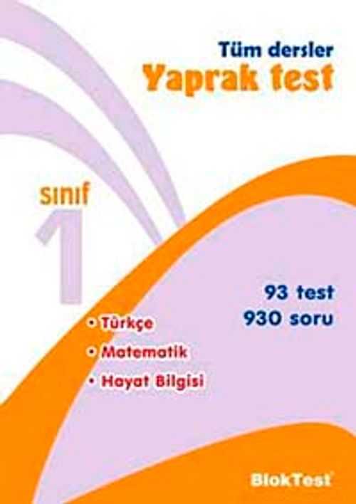 1. Sınıf Tüm Dersler Yaprak Test
