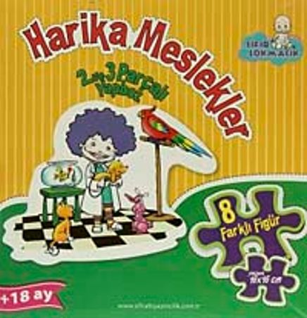 Harika Meslekler 2 ve 3 Parçalı Yapboz (Kutulu)