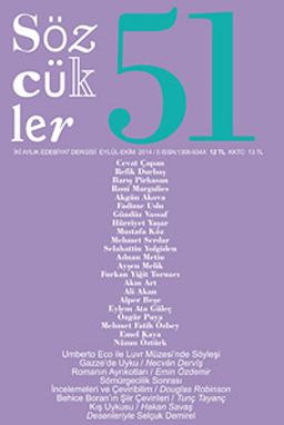 Sözcükler İki Aylık Edebiyat Dergisi Sayı:51 Eylül-Ekim 2014