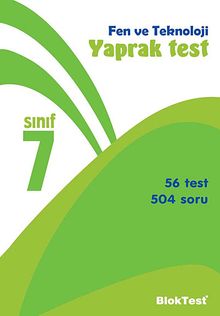 7. Sınıf Fen BilimleriYaprak Test