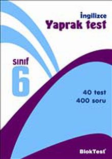 6. Sınıf İngilizce Yaprak Test