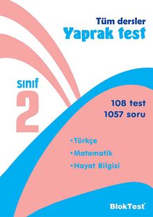 2. Sınıf Tüm Dersler Yaprak Test