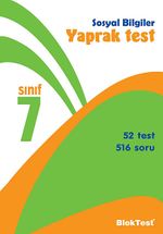 7. Sınıf Sosyal Bilgiler Yaprak Test
