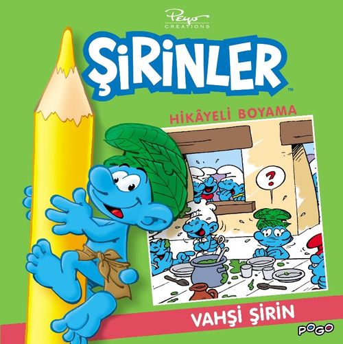 Şirinler Hikayeli Boyama / Vahşi Şirin