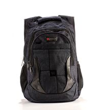 Addell  Kalın Kumaş Sırt Çantası (Siyah)