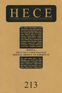 Sayı:213 Eylül 2014 Hece Aylık Edebiyat Dergisi