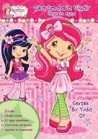 Çilek Kız Çıkartmalarla Giydir Boya ve Oyna