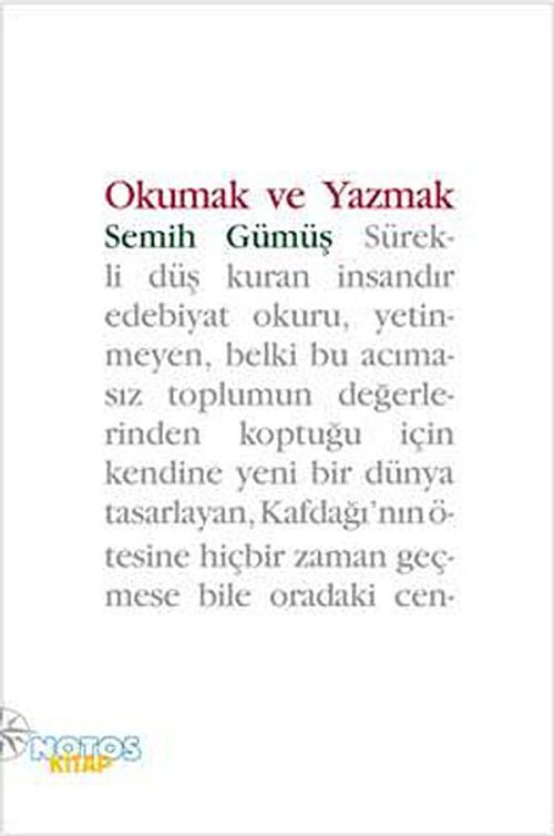 Okumak ve Yazmak