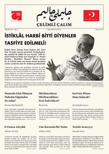 Çelimli Çalım Türk Milliyetçilerinin Mecmuası Aylık Dergi Yıl:1 Sayı:3
