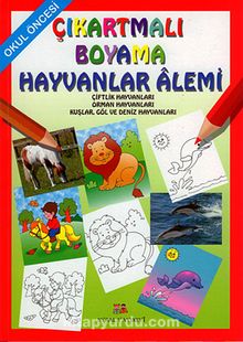 Çıkartmalı Boyama Hayvanlar Alemi - Okul Öncesi - Mürşide Uysal