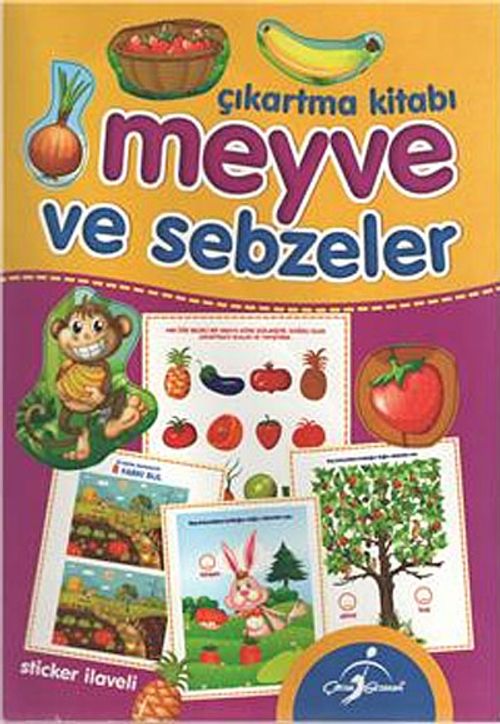 Meyve Ve Sebzeler Çıkartma Kitabı