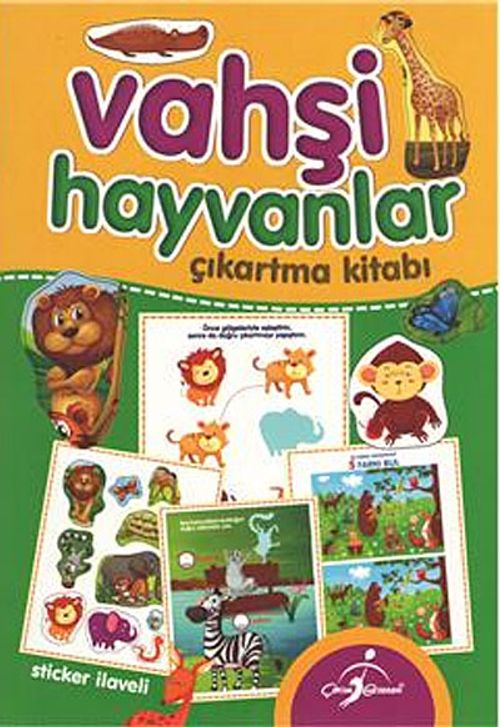 Vahşi Hayvanlar Çıkartma Kitabı