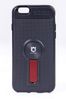 Telefon Kılıfı - Apple iPhone 6 - 6S  - Mat Siyah - Bordo Ayaklı (TMS-001)