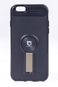 Telefon Kılıfı - Apple iPhone 6 - 6S  - Mat Siyah - Dore Ayaklı (TMS-002)
