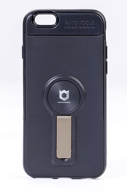 Telefon Kılıfı - Apple iPhone 6 - 6S  - Mat Siyah - Dore Ayaklı (TMS-002)