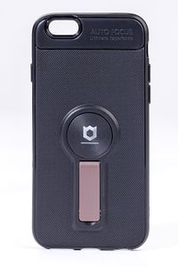 Telefon Kılıfı - Apple iPhone 6 - 6S  - Mat Siyah - Gül Kurusu Ayaklı (TMS-003)