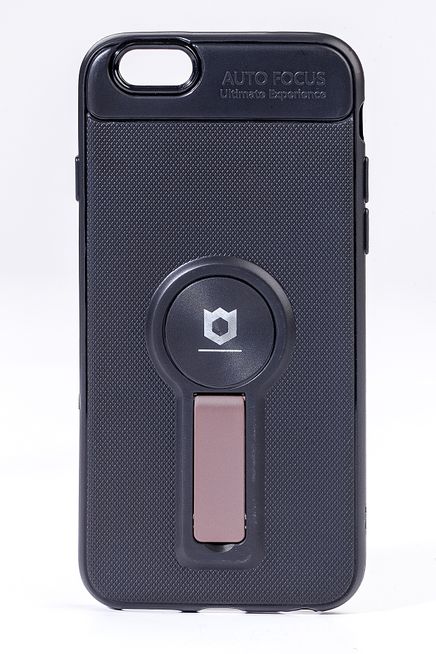 Telefon Kılıfı - Apple iPhone 6 - 6S  - Mat Siyah - Gül Kurusu Ayaklı (TMS-003)