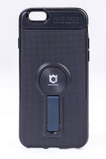 Telefon Kılıfı - Apple iPhone 6 - 6S  - Mat Siyah - Petrol Mavisi Ayaklı (TMS-004)