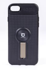 Telefon Kılıfı - Apple iPhone 7 - 8  - Mat Siyah - Dore Ayaklı (TMS-007)