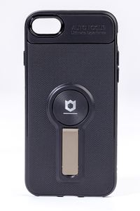 Telefon Kılıfı - Apple iPhone 7 - 8  - Mat Siyah - Dore Ayaklı (TMS-007)