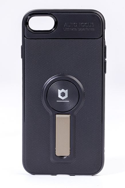 Telefon Kılıfı - Apple iPhone 7 - 8  - Mat Siyah - Dore Ayaklı (TMS-007)