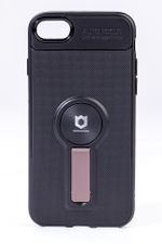 Telefon Kılıfı - Apple iPhone 7 - 8  - Mat Siyah - Gül Kurusu Ayaklı (TMS-008)