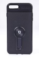 Telefon Kılıfı - Apple iPhone 7 - 8  - Mat Siyah - Siyah Ayaklı (TMS-010)