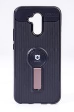 Telefon Kılıfı - Huawei Mate 20 Lite  - Mat Siyah - Gül Kurusu Ayaklı (TMS-028)