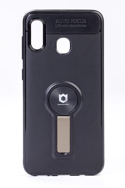 Telefon Kılıfı - Samsung Galaxy A20 - A30  - Mat Siyah - Dore Ayaklı (TMS-052)